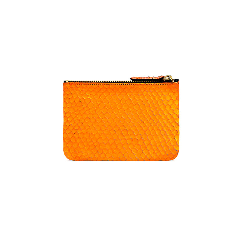 Porte-monnaie "Star" cuir Bubble Orange