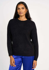 Pull "Marinette" laine & cachemire brushed - Noir