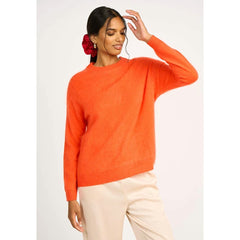 Pull "Marinette" laine & cachemire brushed - Orange