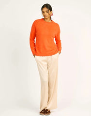 Pull "Marinette" laine & cachemire brushed - Orange