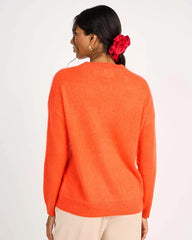 Pull "Marinette" laine & cachemire brushed - Orange