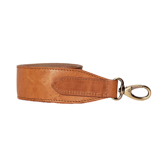 Anse large cuir - Cognac