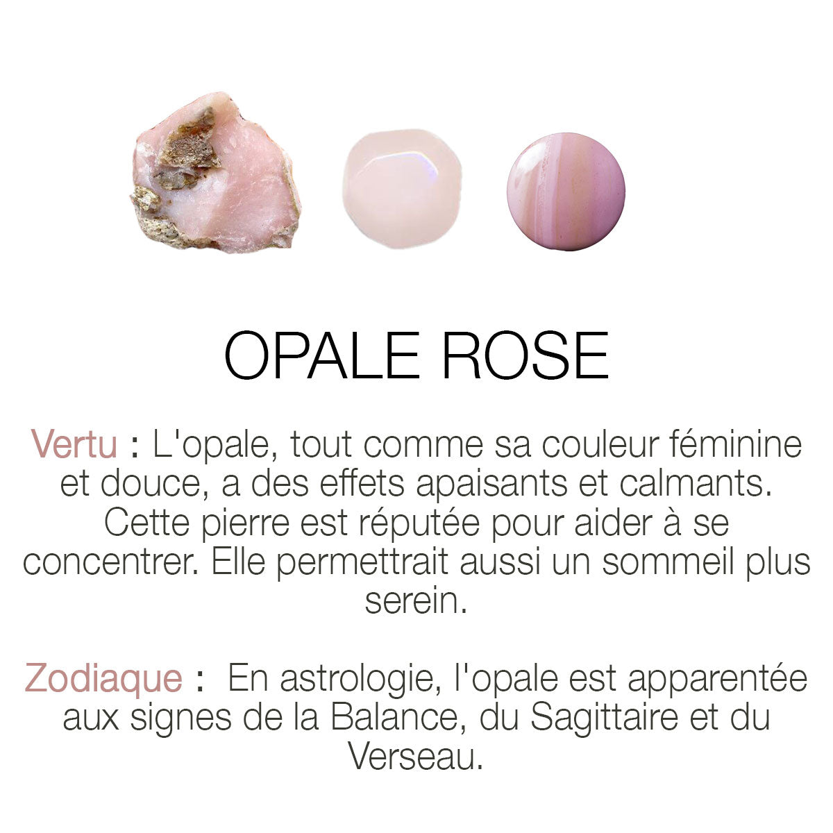 Puces "gems" Zircons & opale rose