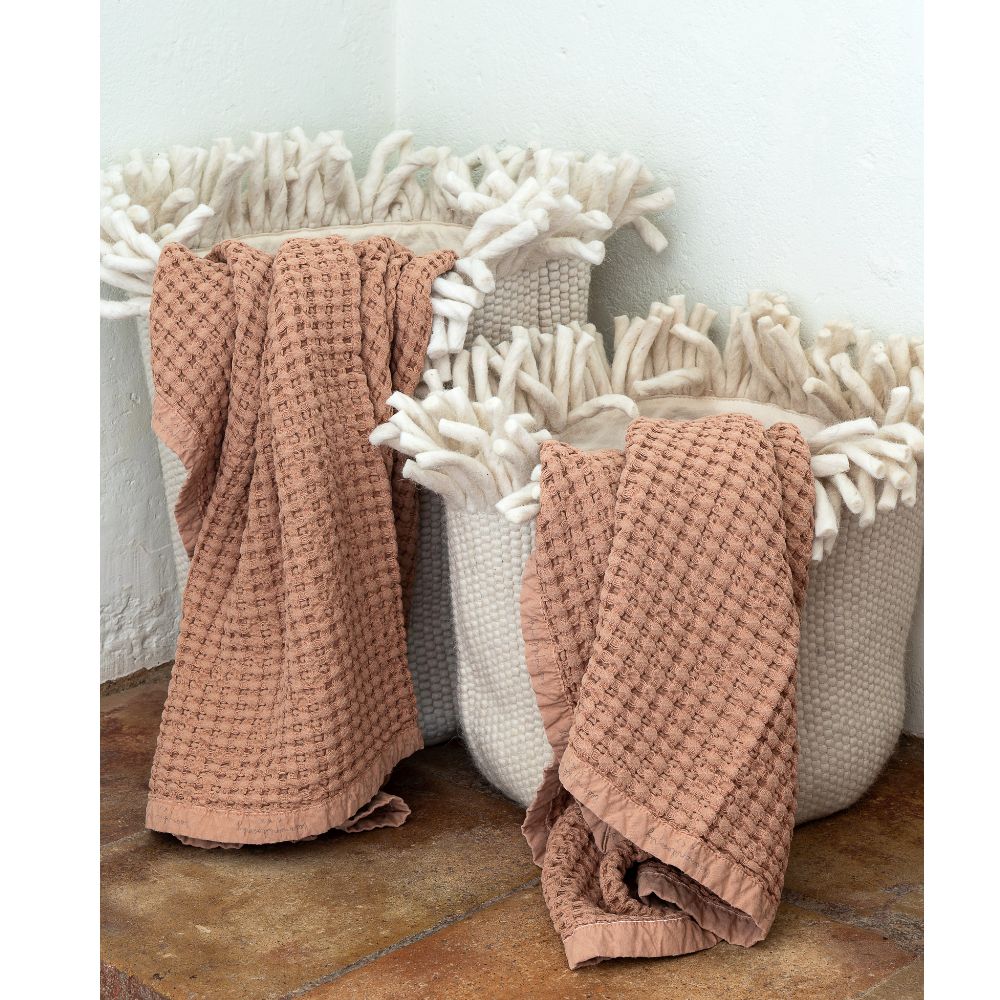 Drap de bain "Mireille" - Vieux rose