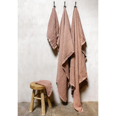 Drap de bain "Mireille" - Vieux rose