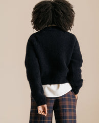 Pull "Bily" laine & mohair - Navy