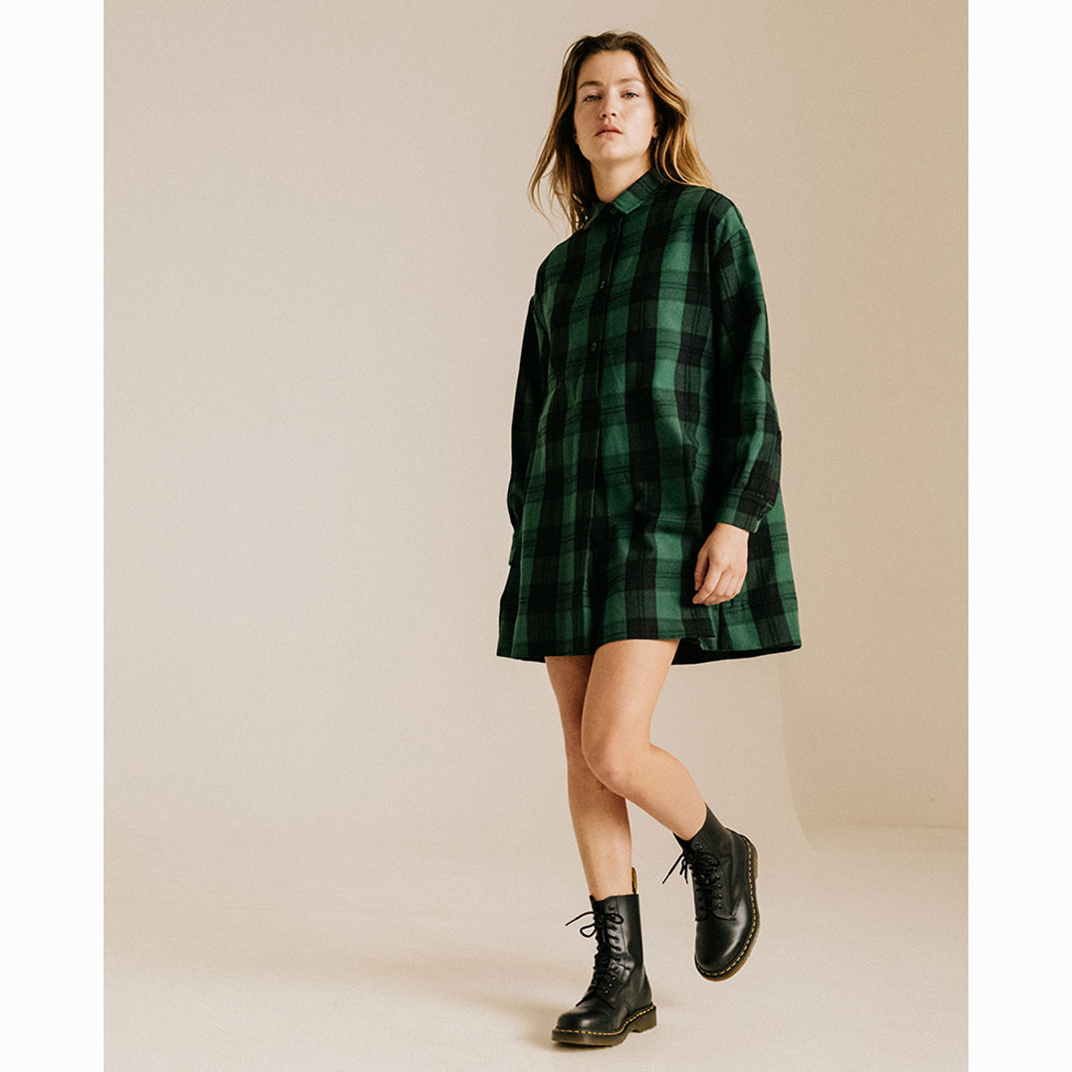 Robe "Ugny Beth" - Tartan forêt