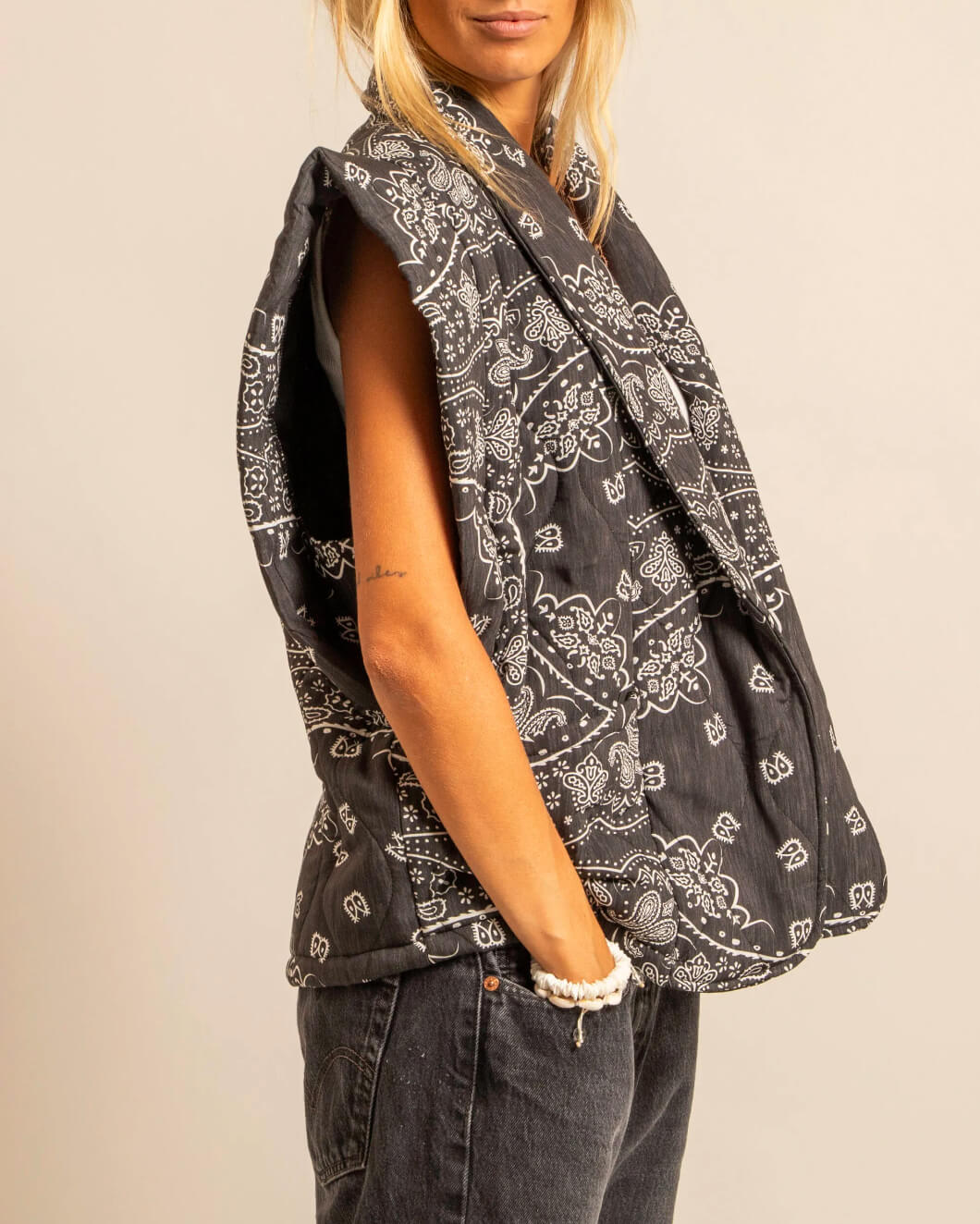 Veste sans manches "Brooklyn Bandanas" - Anthracite