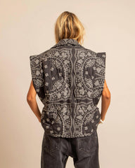 Veste sans manches "Brooklyn Bandanas" - Anthracite