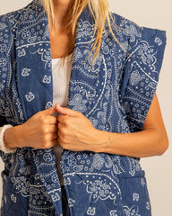 Veste sans manches "Brooklyn Bandanas" - Bleu