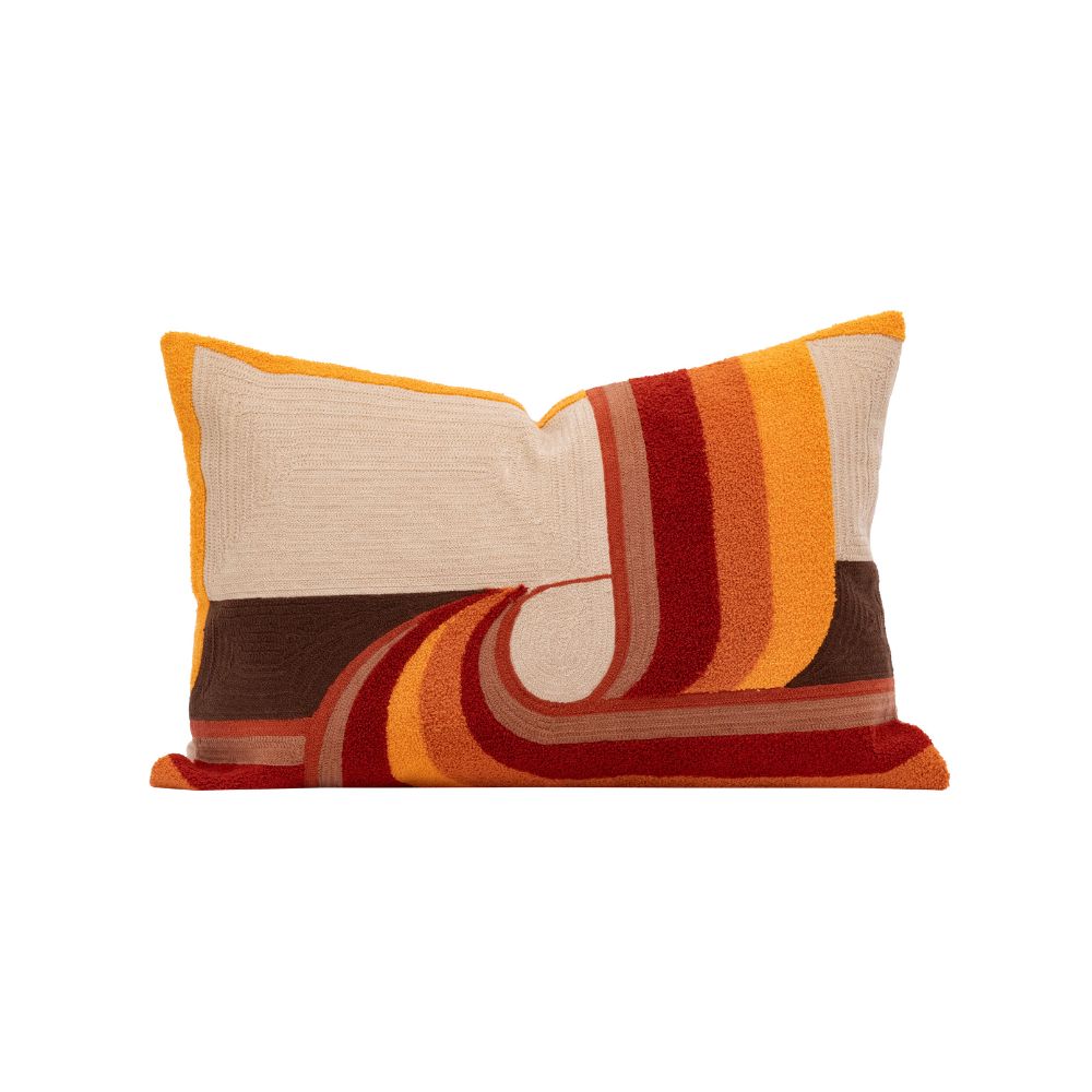 Coussin brodé "Cosmo" - Cayenne