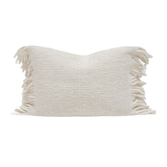 Coussin laine "Shaker" - Ecru