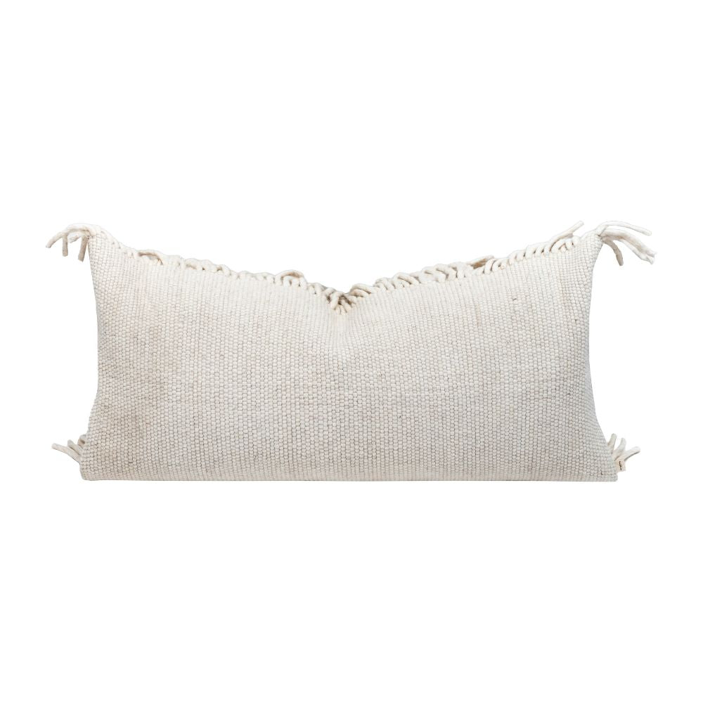 Coussin XL laine "Shako" - Ecru