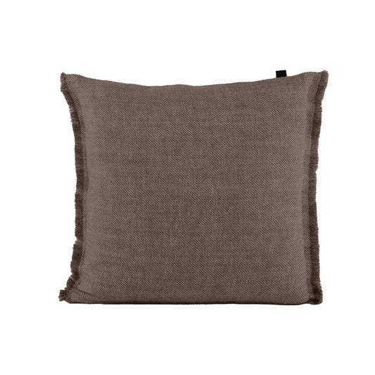 Coussin lin chiné "Cuba" - Charbon