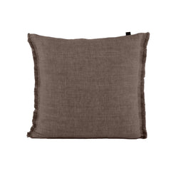 Coussin lin chiné "Cuba" - Charbon