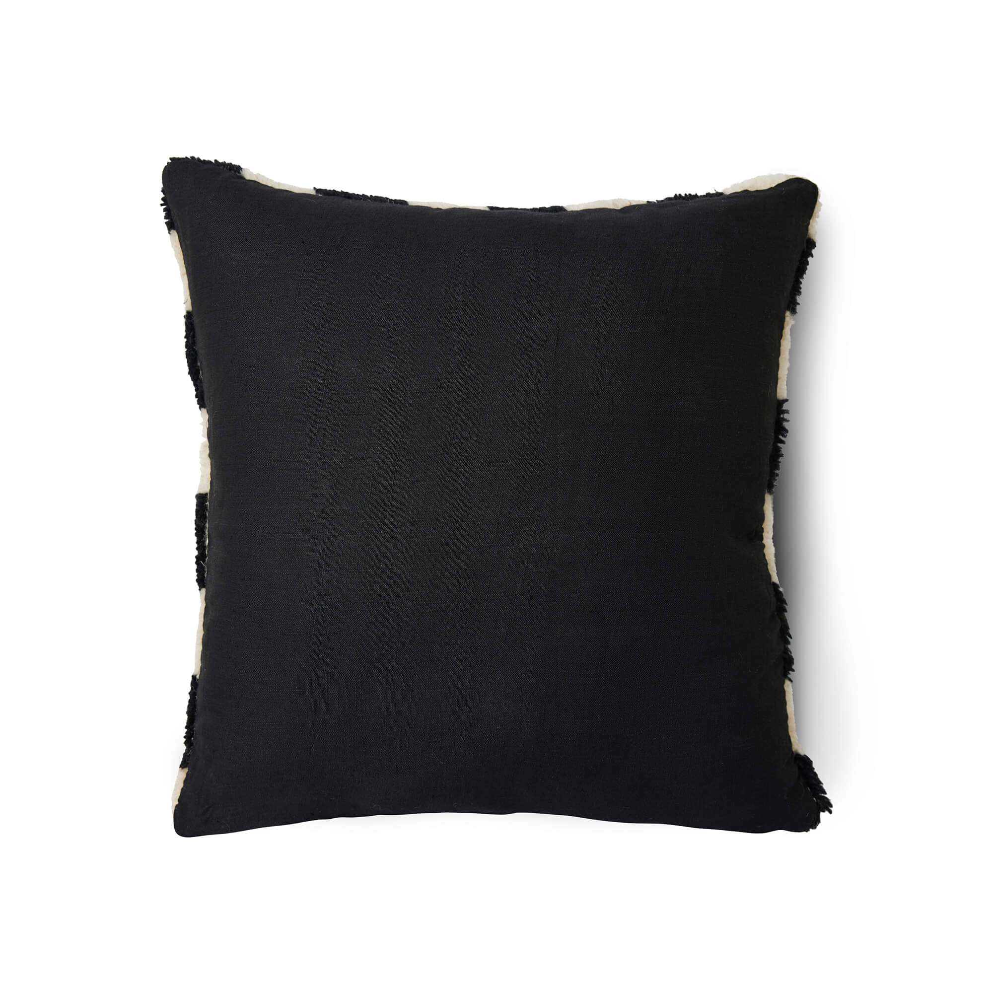 Coussin tuft damier Noir cr me Collective Soul Hossegor