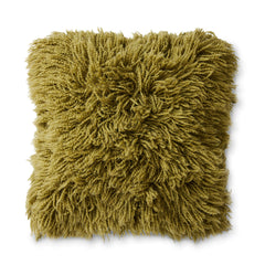 Coussin "Fluffy" laine - Olive