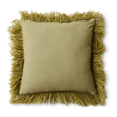 Coussin "Fluffy" laine - Olive