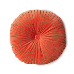 Coussin rond velours "Ripple" - Sienna