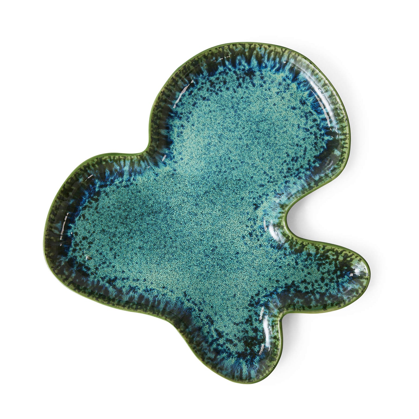 Plat céramique "Coquillage" - Teal