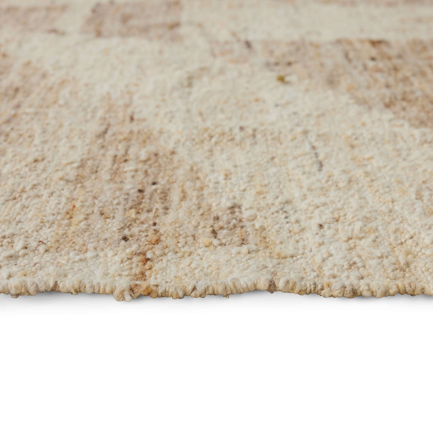 Tapis laine "Contour" - Crème/beige