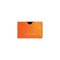 Porte-cartes "Credy" cuir Bubble orange