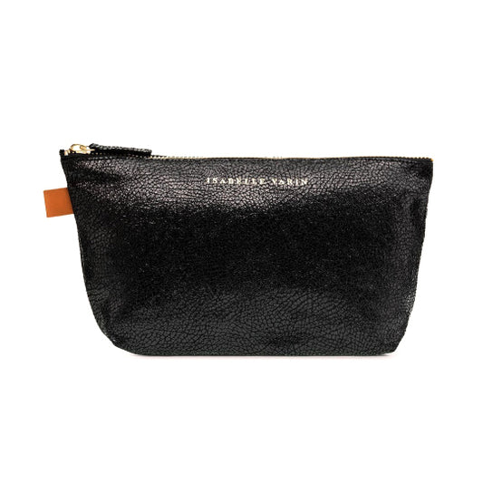 Trousse "Lencil" cuir Caviar Noir