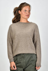 Pull "Marinette" laine & cachemire brushed - Vison