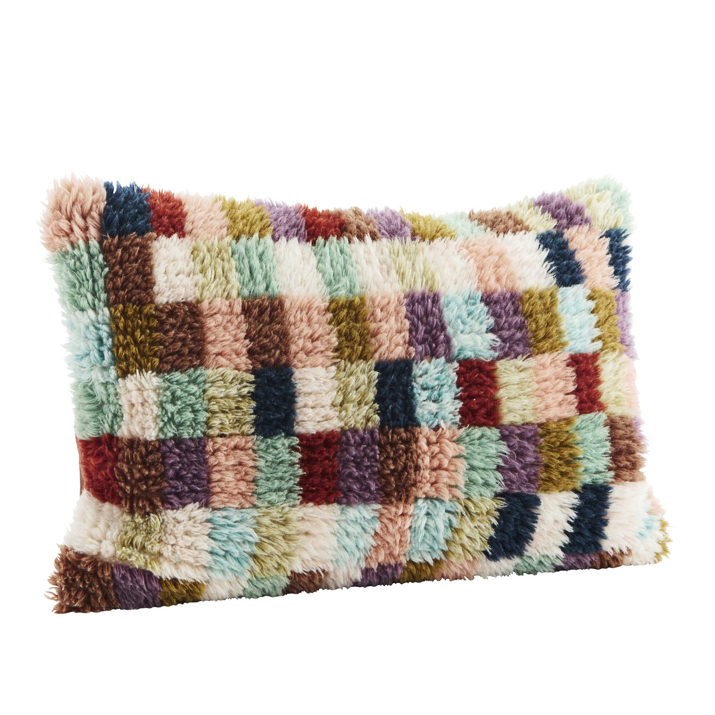 Housse de coussin shaggy - Multico