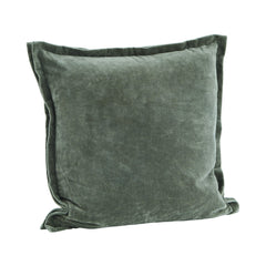 Housse de coussin velours - Céladon foncé