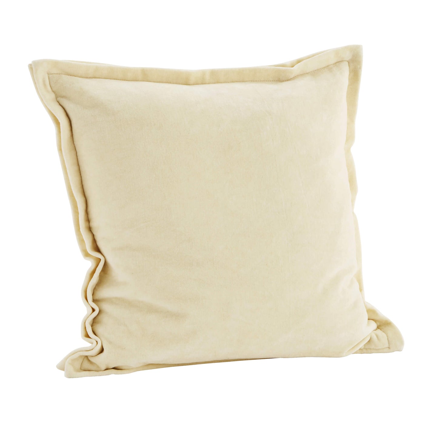 Housse de coussin velours - Vanille