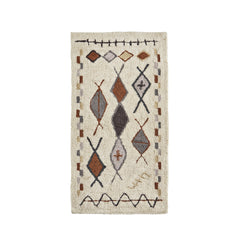 Tapis shaggy motifs Berbères