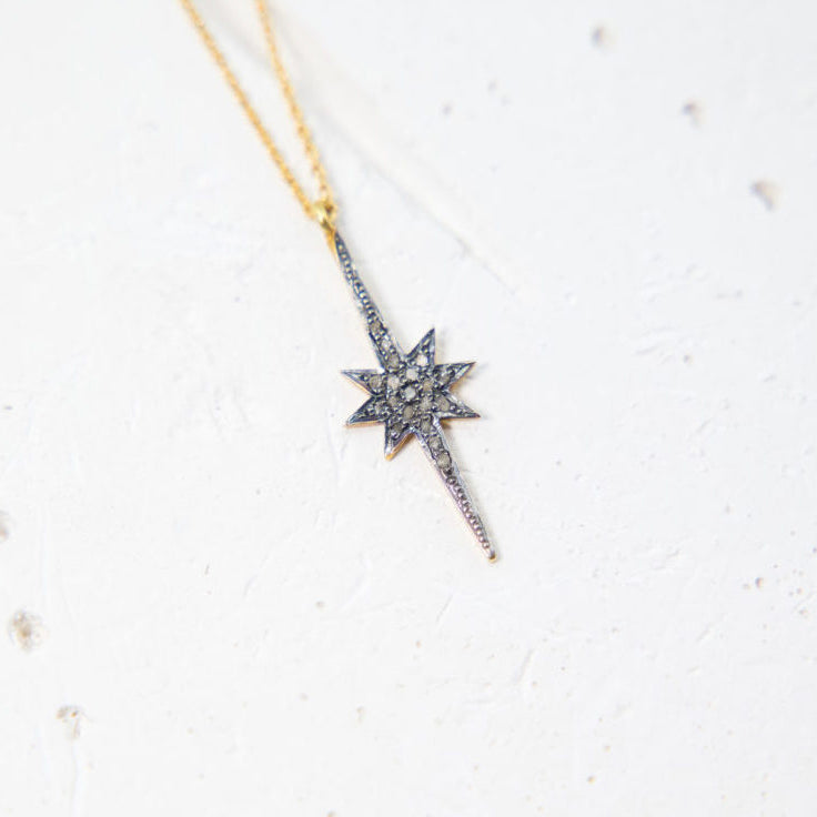 Collier "Falling Star" - Diamants Polki