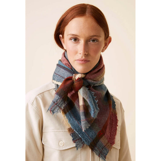 Foulard N°687 laine & cachemire - Navy