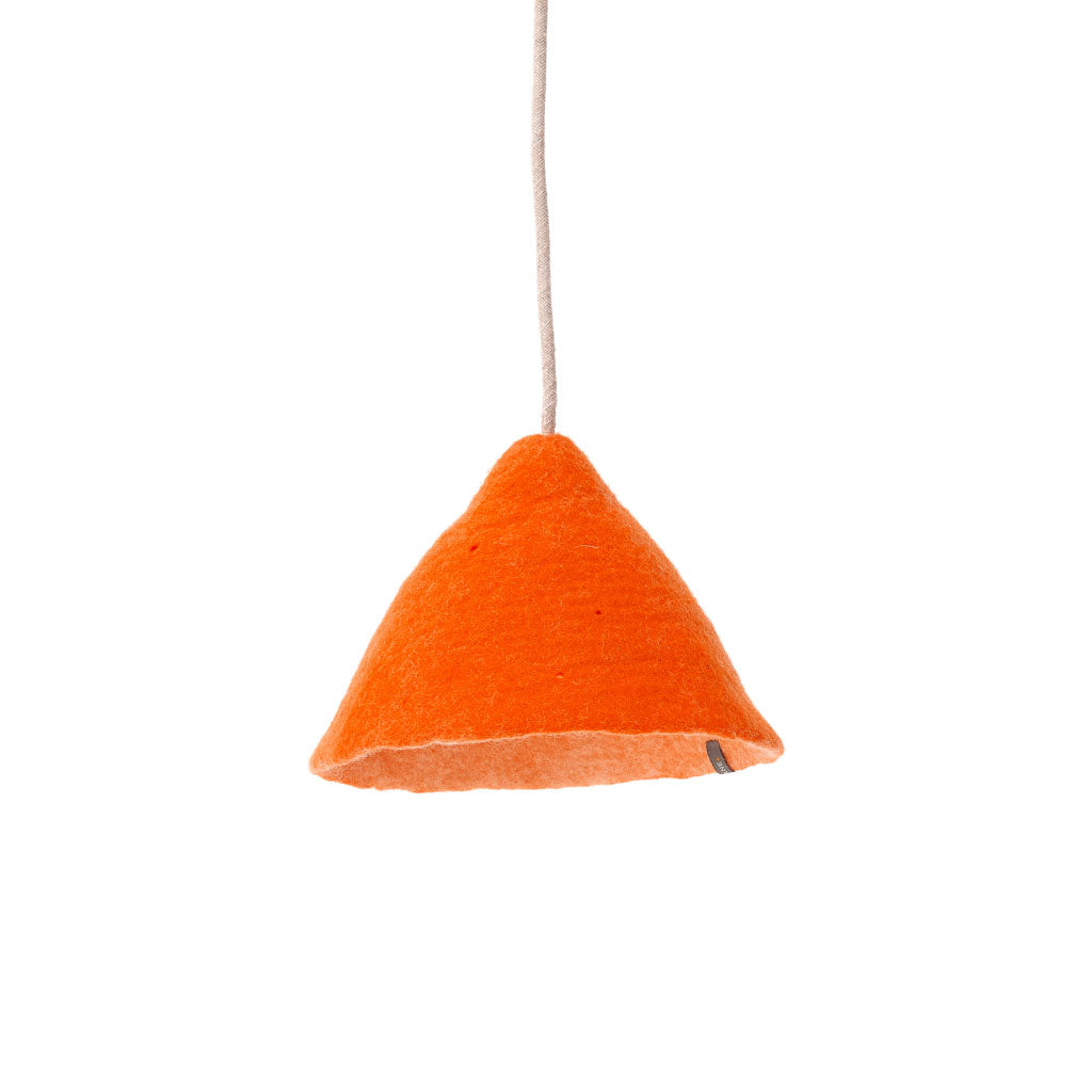 Abat-jour feutre "Tipi Small" - Pur orange