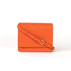 Sac "Audrey Mini" cuir - Tangerine