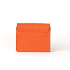 Sac "Audrey Mini" cuir - Tangerine