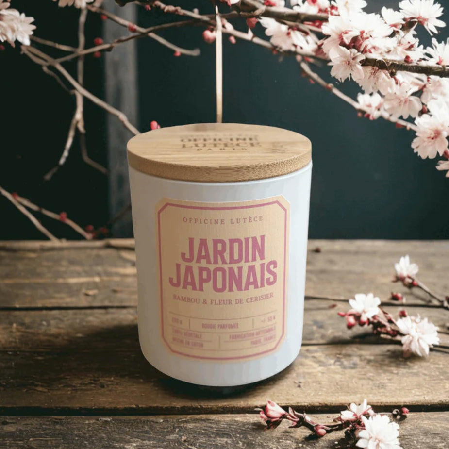 Bougie  "Jardin Japonais" - Bambou & Fleur de Cerisier