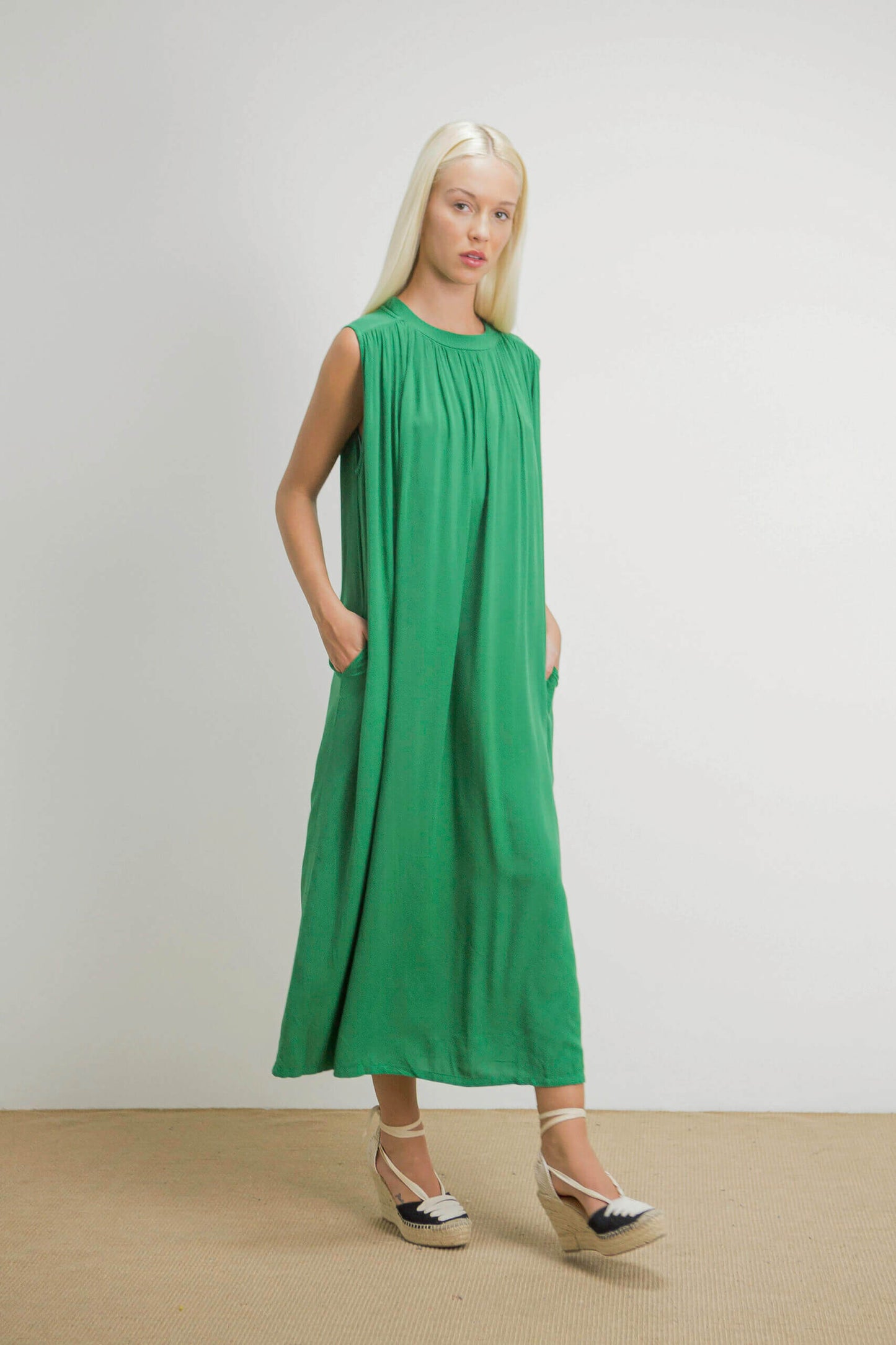 Robe longue  - Vert amazone