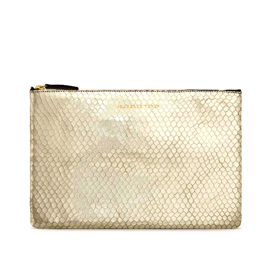 Pochette "Love" cuir Bubble Sable