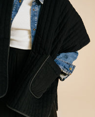 Kimono-poncho "Boston Drift" - Black